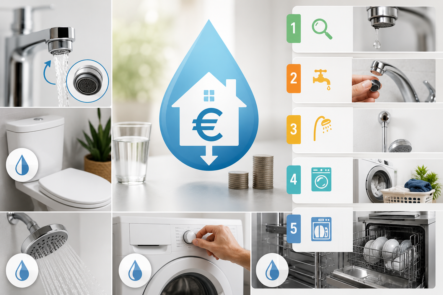 Comment réduire sa facture d'eau à la maison Le plan d'action par priorité