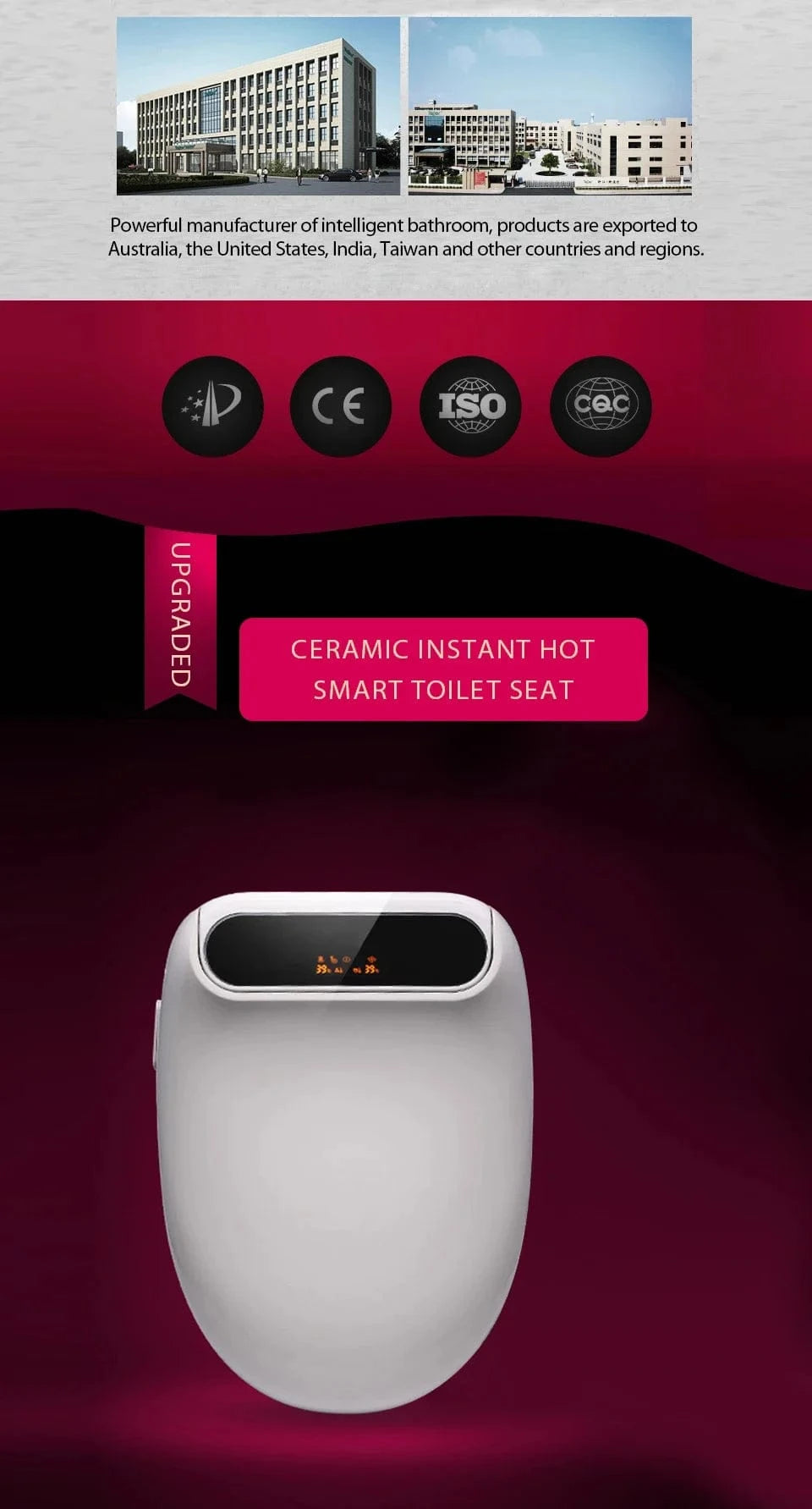 Abattant WC Japonais avec Télécommande Mitigeo