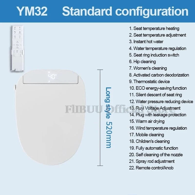 Mitigeo Abattant WC Japonais Electrique