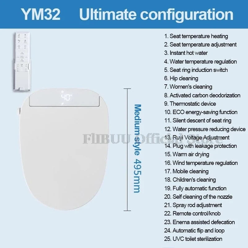 Mitigeo Abattant WC Japonais Electrique
