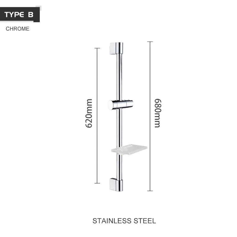 B Slide Bar Chrome Accroche Pommeau de Douche Mitigeo