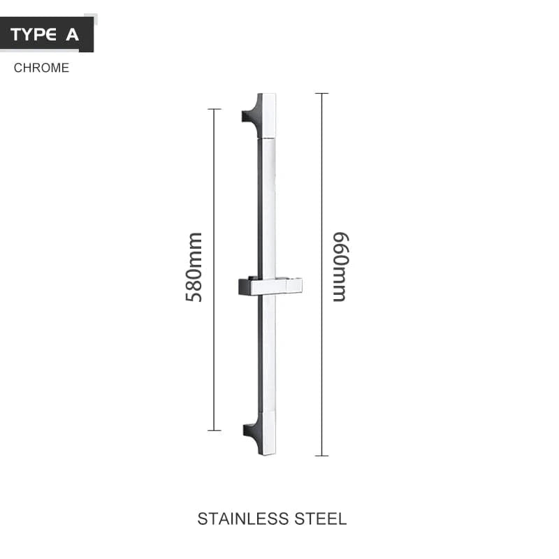 A Slide Bar Chrome Accroche Pommeau de Douche Mitigeo