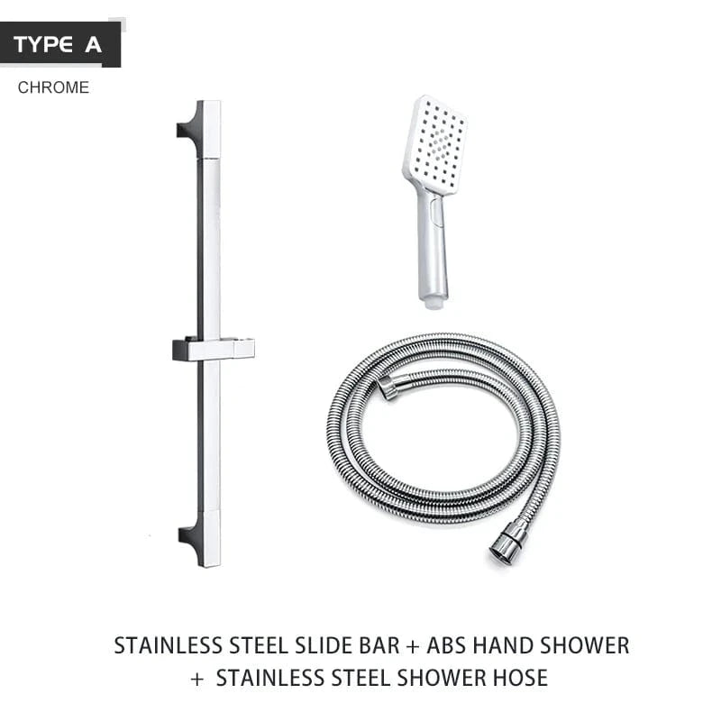 A Whole Set Chrome Accroche Pommeau de Douche Mitigeo
