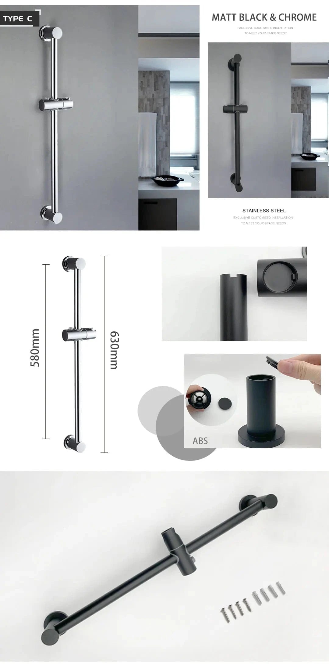 Accroche Pommeau de Douche Mitigeo