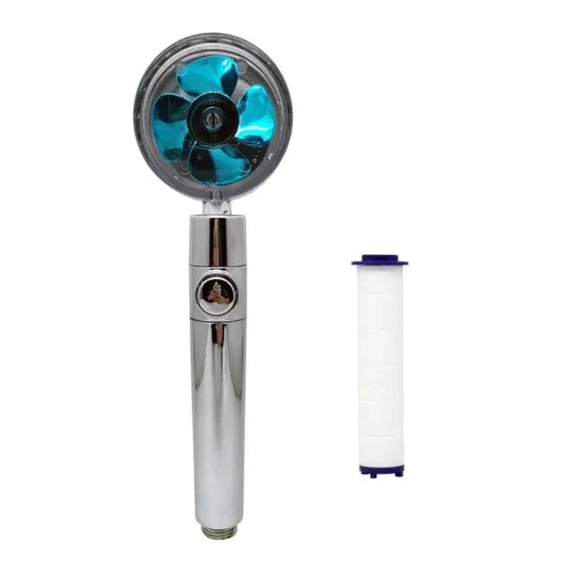 Blue with filter Anti Calcaire Pommeau de Douche Mitigeo