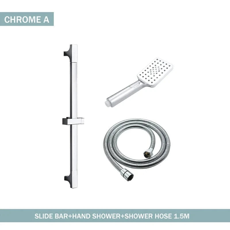 Mitigeo A Whole Set Chrome Barre Pommeau de Douche