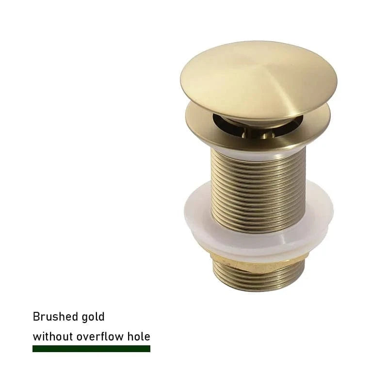 or brossé sans trou Bonde Lavabo Mitigeo