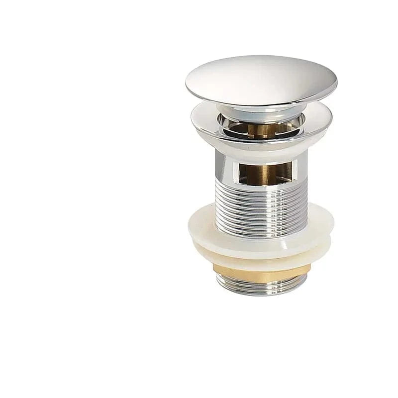 Mitigeo chrome avec trou Bonde Lavabo Poussoir