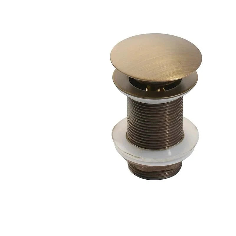 antique sans trou Bonde Lavabo Poussoir Mitigeo