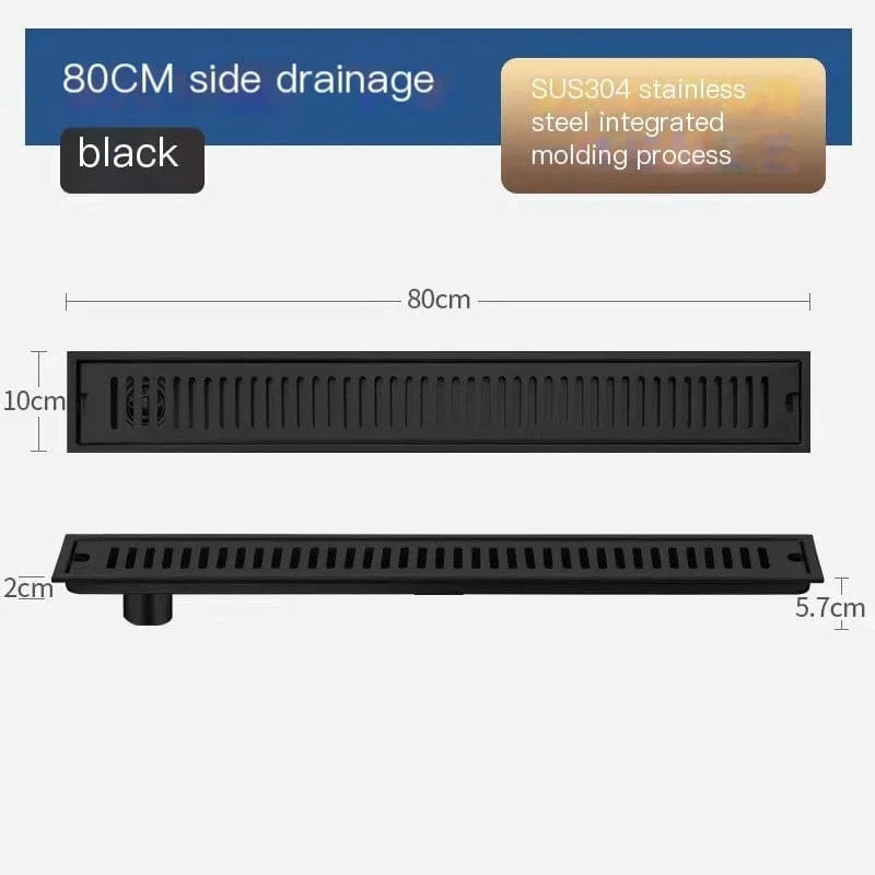 S 80cm Caniveaux de Douche Mitigeo