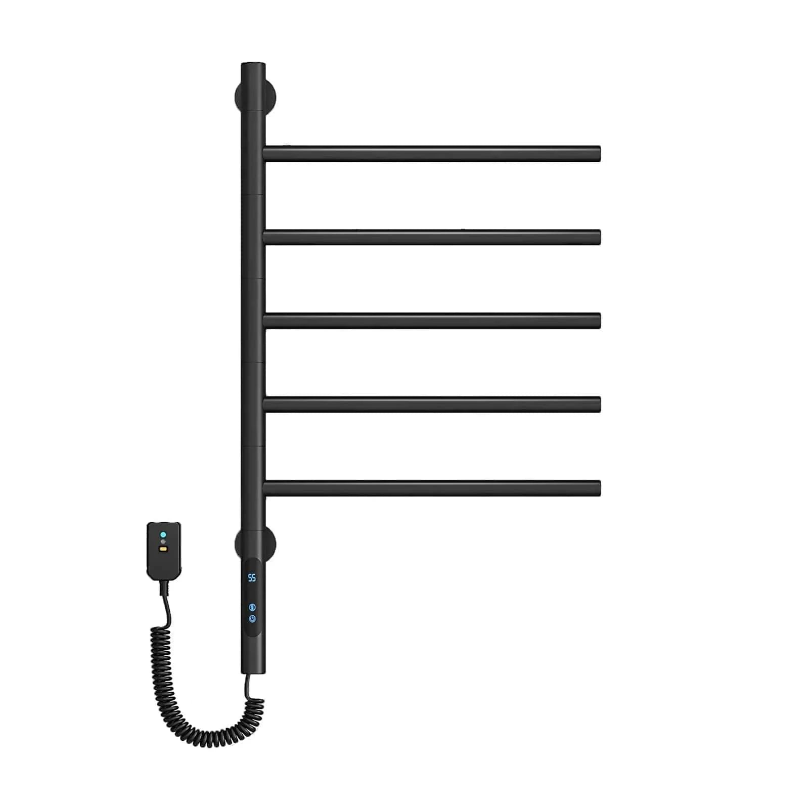 Noir Chauffage porte Serviette Mitigeo