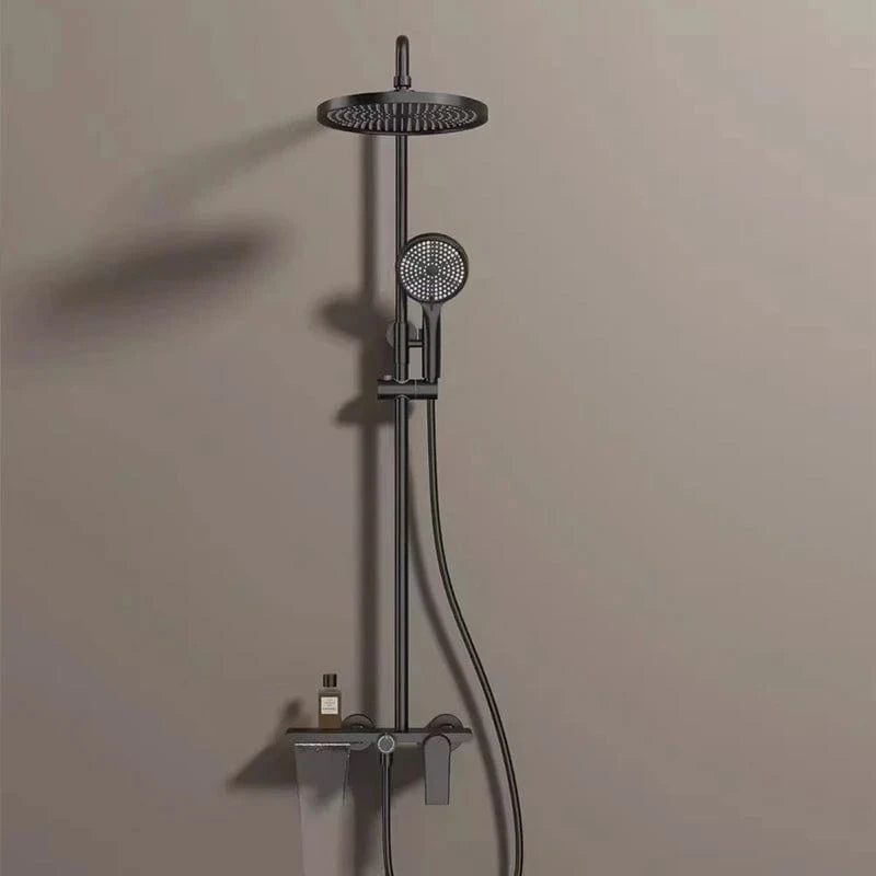 Noir Colone de Douche Mitigeo