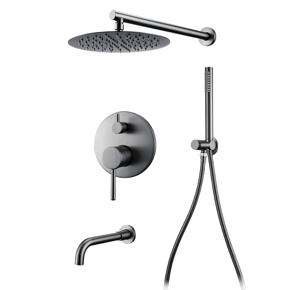 Anodisé / 20 cm / 150mm Colonne de Douche Encastré Mitigeo