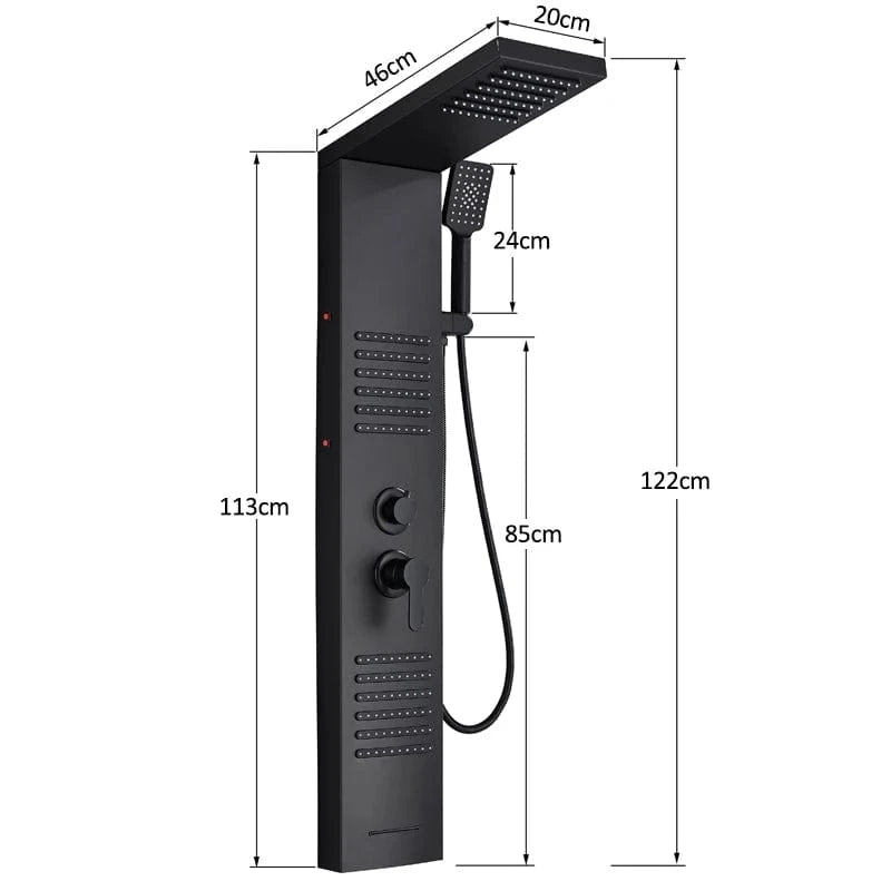 Colonne de Douche Hydromassante Haut de Gamme Mitigeo