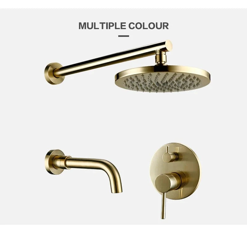 Colonne de Douche Or Brossé Mitigeo