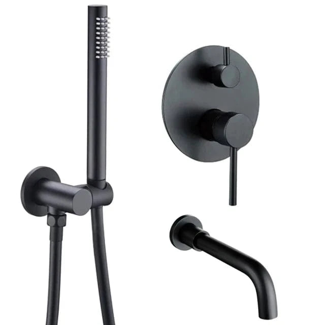 Noir / 260mm Colonne de Douche pour Baignoire Mitigeo