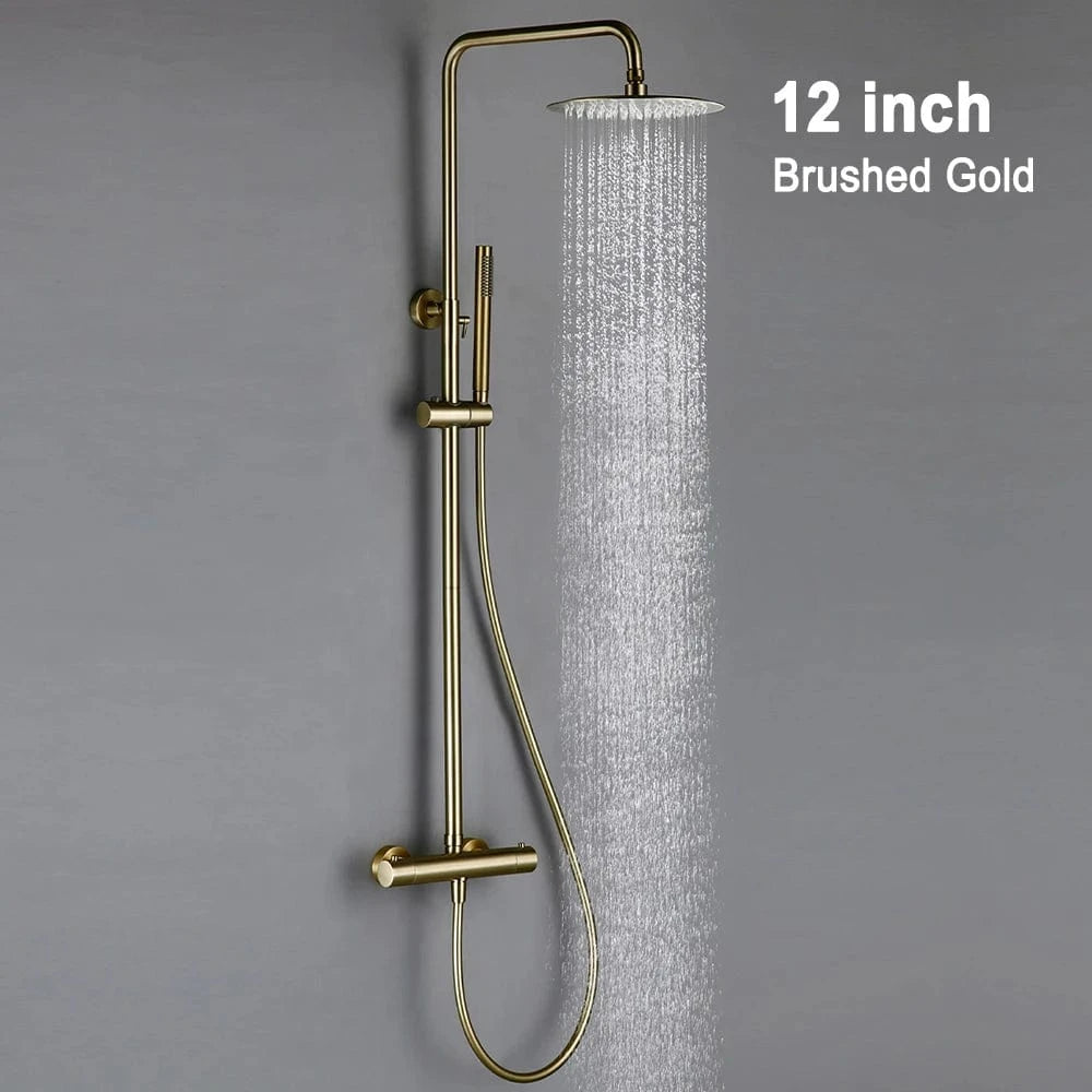 BG-30 cm Colonne de Douche Simple Mitigeo
