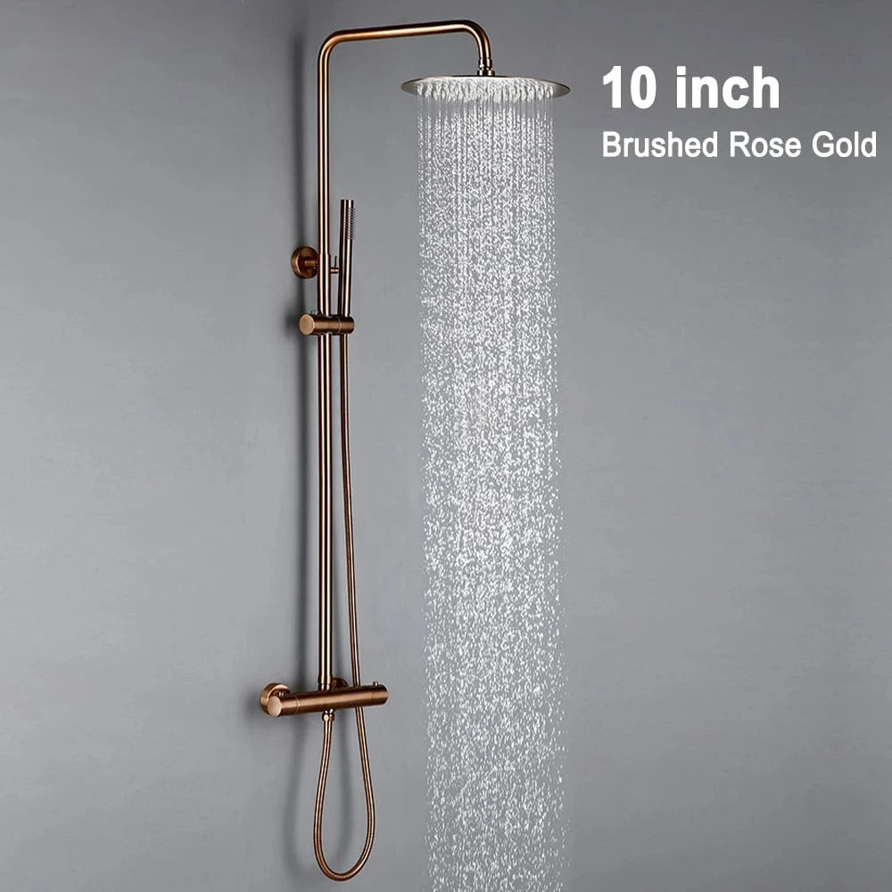 BRG-25 cm Colonne de Douche Simple Mitigeo