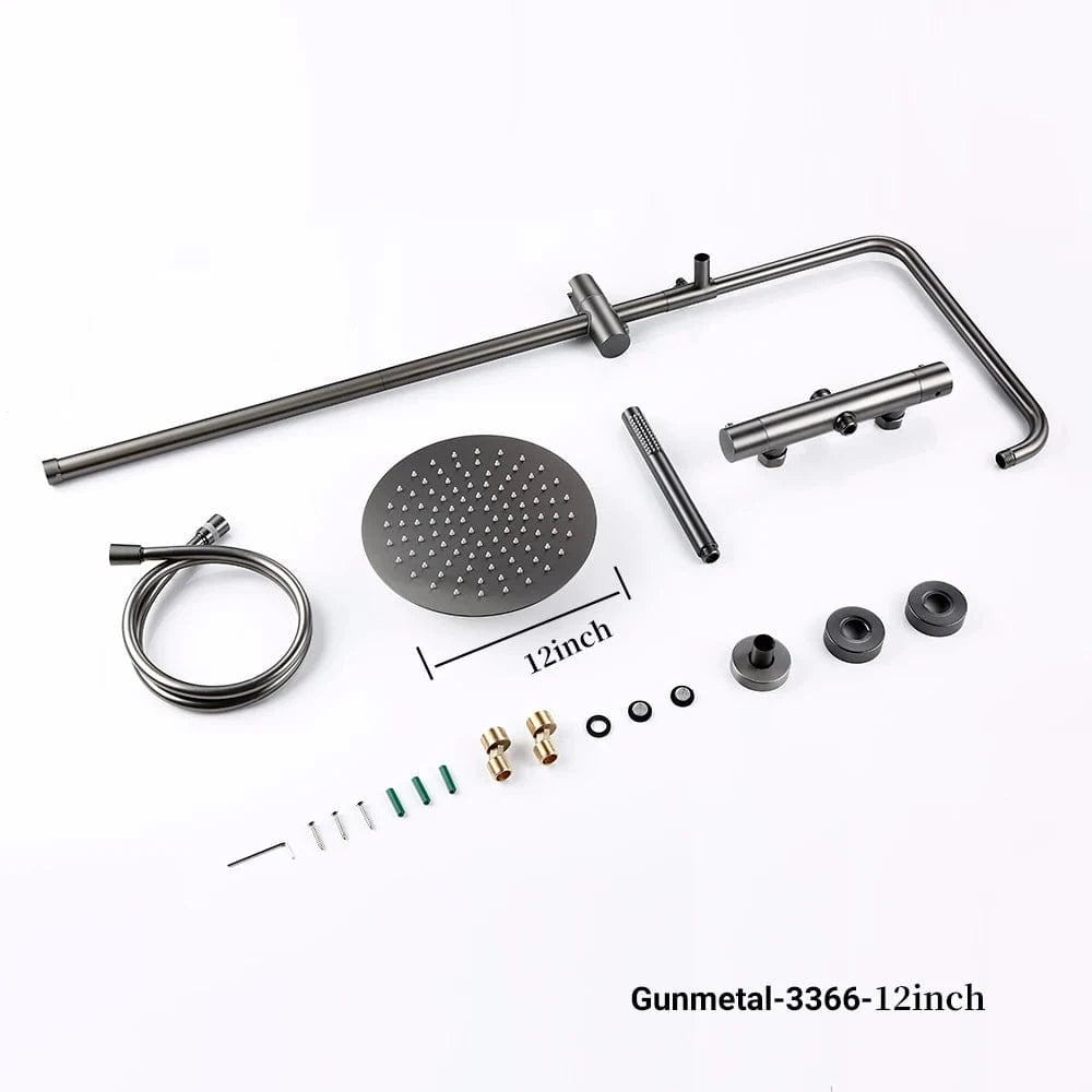 Mitigeo GM-30 cm Colonnes de Douche Thermostatique