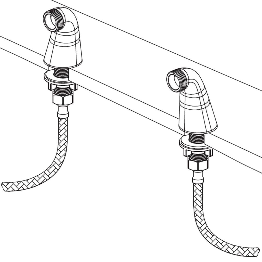 Colonnette pour Robinet de Baignoire Mitigeo