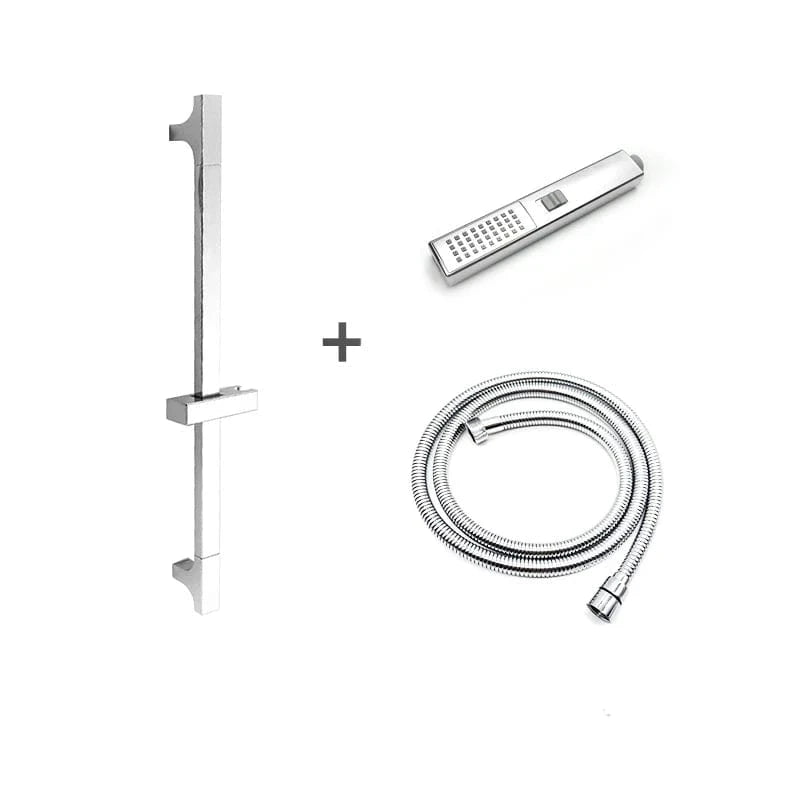 Compris Mitigeurs et Barre de Douche avec Flexible et Douchette Mitigeo