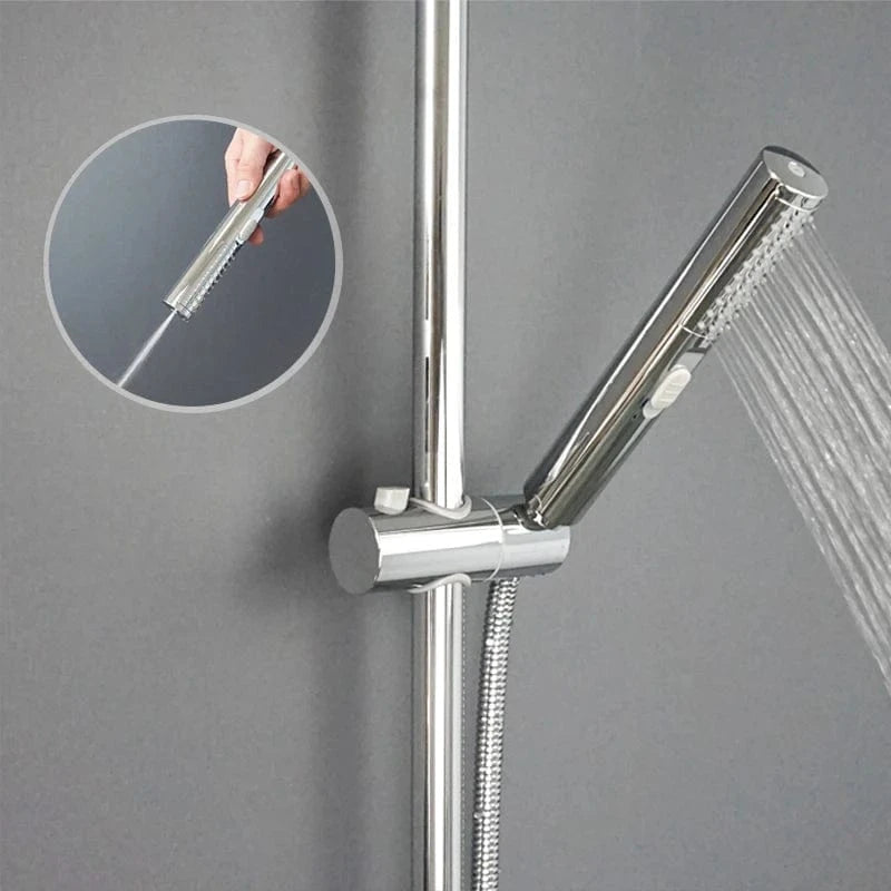 Compris Mitigeurs et Barre de Douche avec Flexible et Douchette Mitigeo