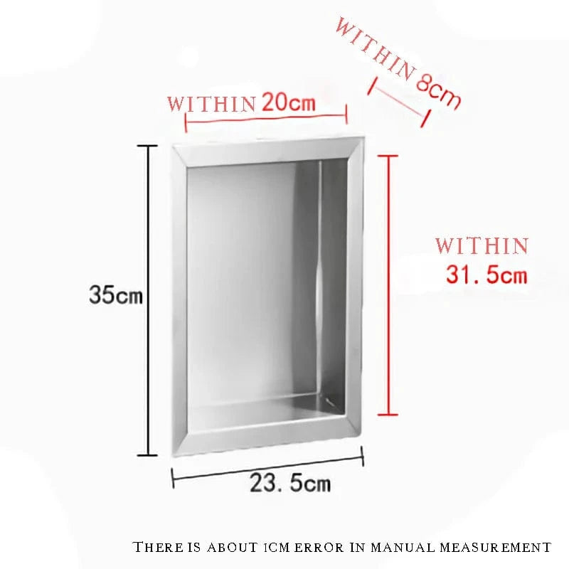 Nickel Brossé A Douche avec Niche de Rangement Mitigeo