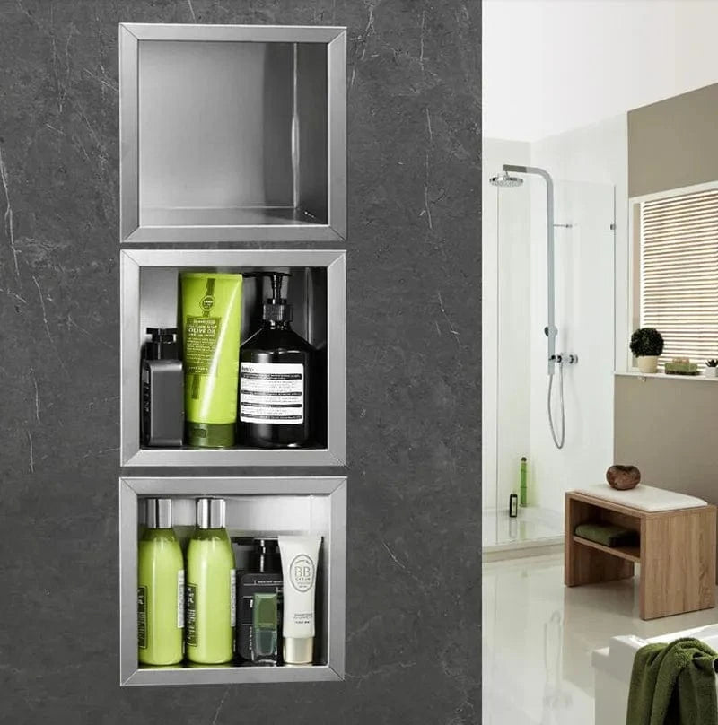 Douche avec Niche de Rangement Mitigeo