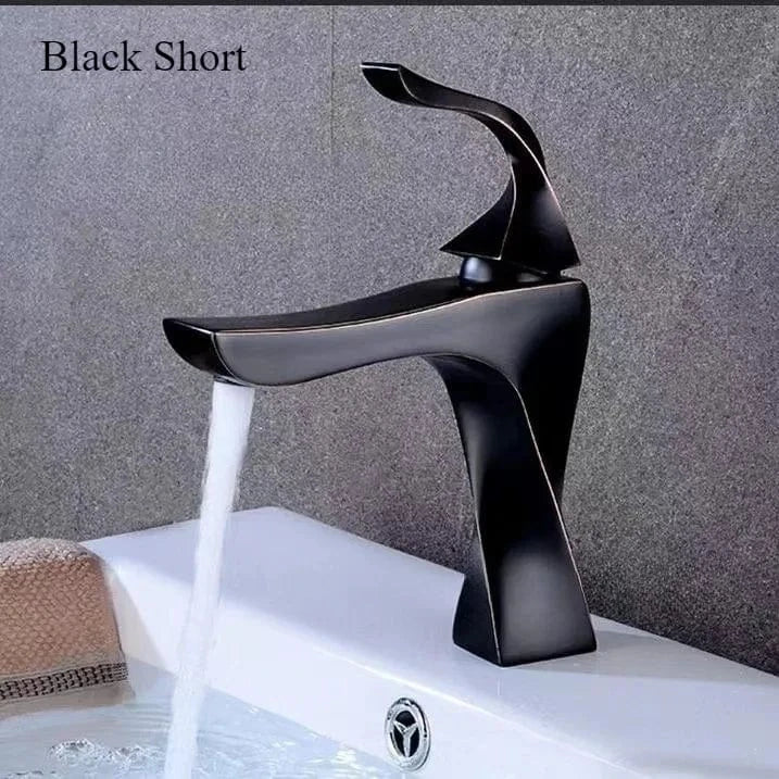 Mitigeo Noir court Douchette de Lavabo