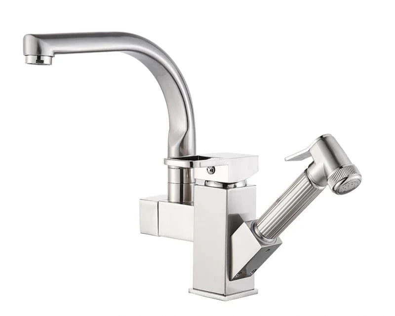 Brushed Nickel Douchette Mitigeur Cuisine Mitigeo
