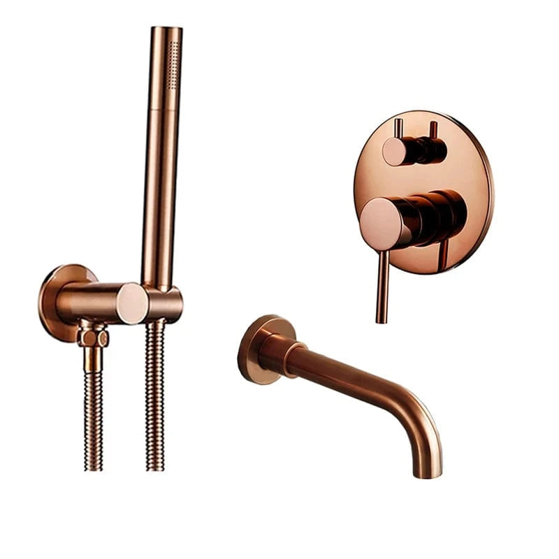 Or Rose Mitigeur Baignoire Douche Mitigeo