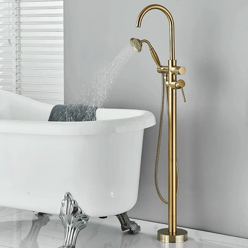 Or Brossé A Mitigeur Baignoire Ilot Mitigeo