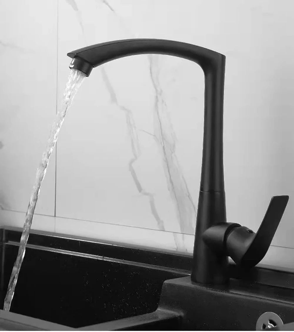 Mitigeur Cuisine Noir Mitigeo