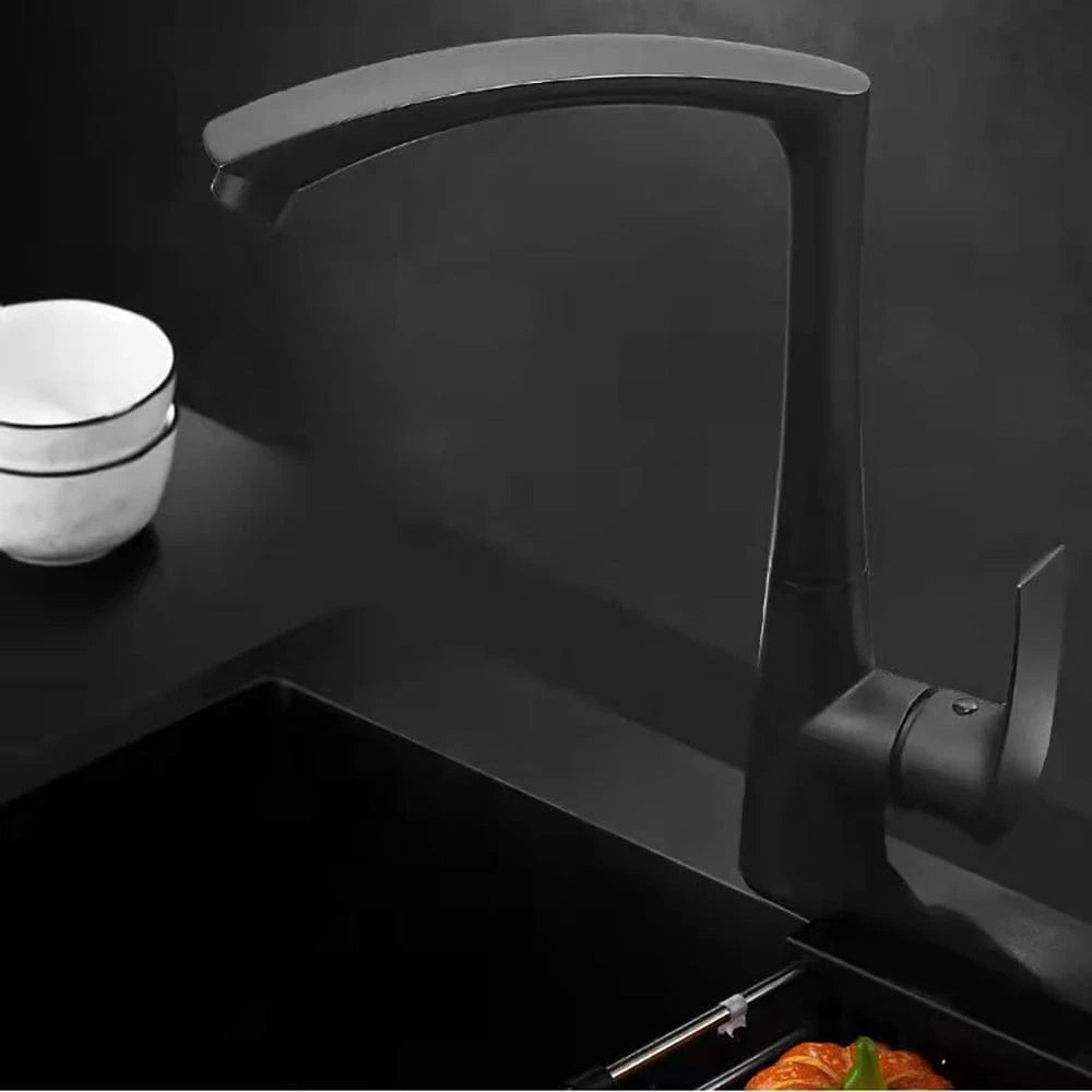 Mitigeur Cuisine Noir Mitigeo