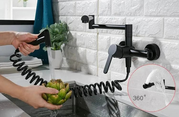 Mitigeur Cuisine Rabattable avec Douchette Mitigeo