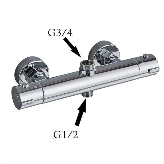 Chrome B Mitigeur de Douche Thermostatique Mitigeo