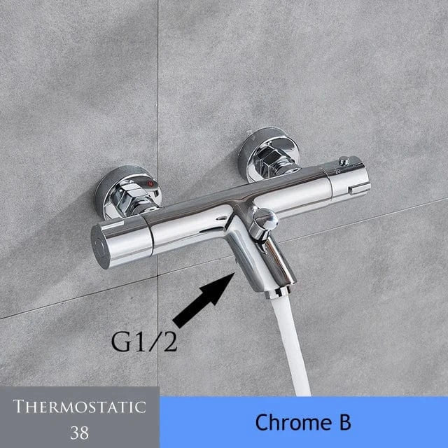 Chrome A Mitigeur de Douche Thermostatique Mitigeo