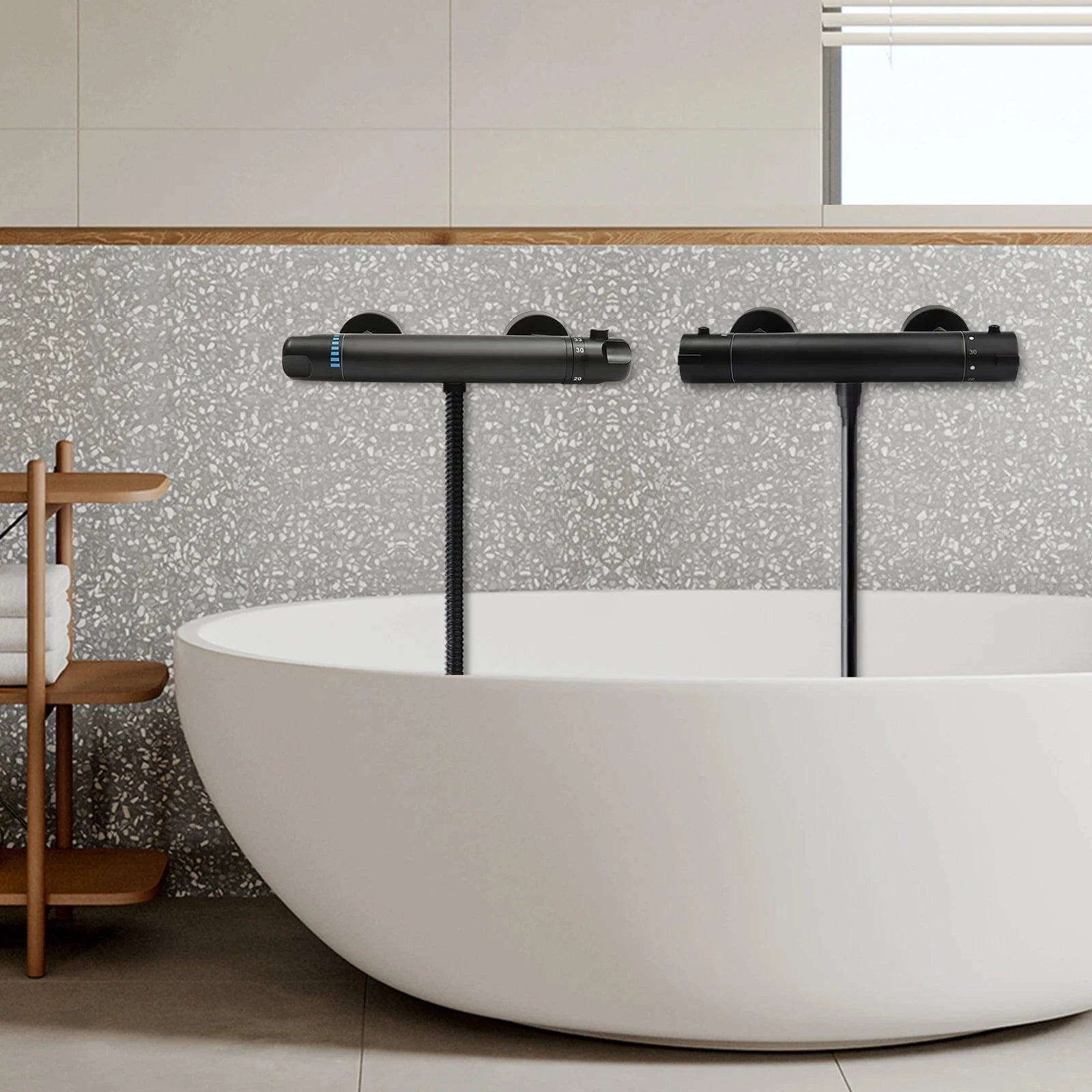 Mitigeur Douche Noir Mitigeo