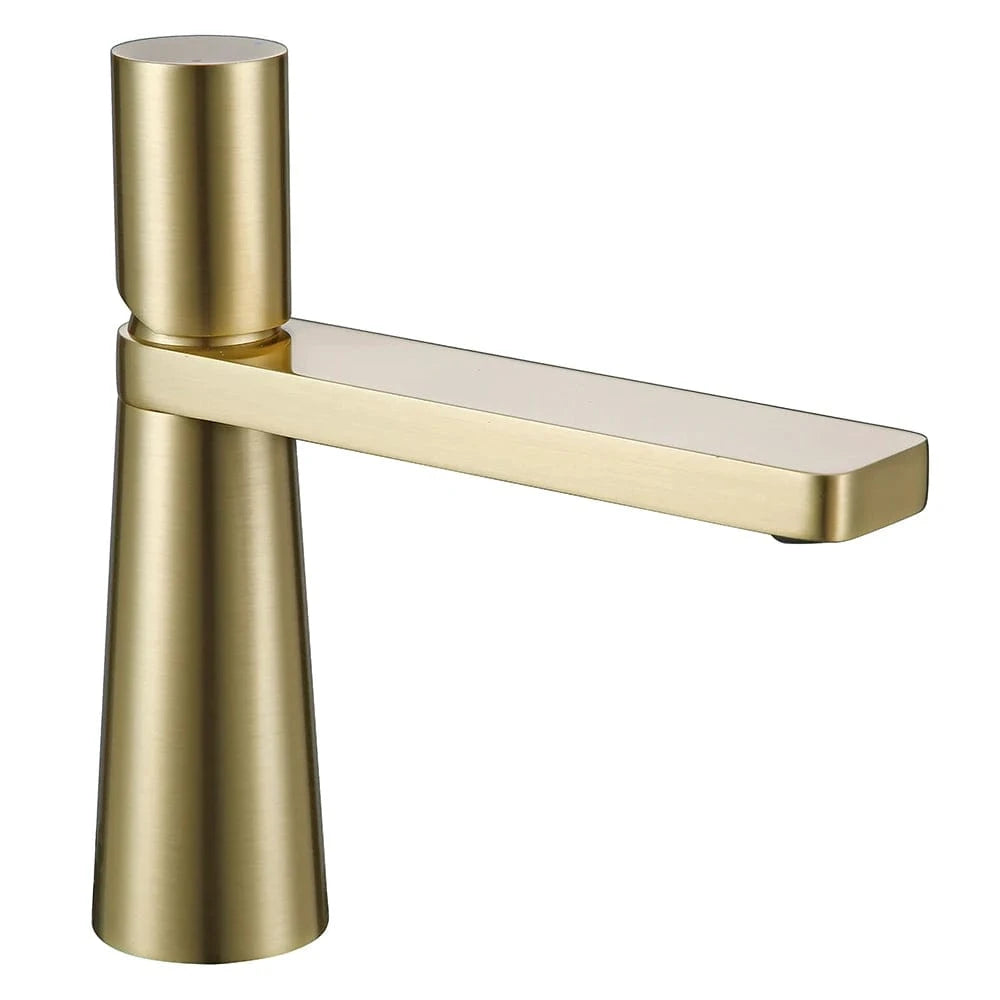 Or Brosse Mitigeur Lavabo Bronze Brossé Mitigeo