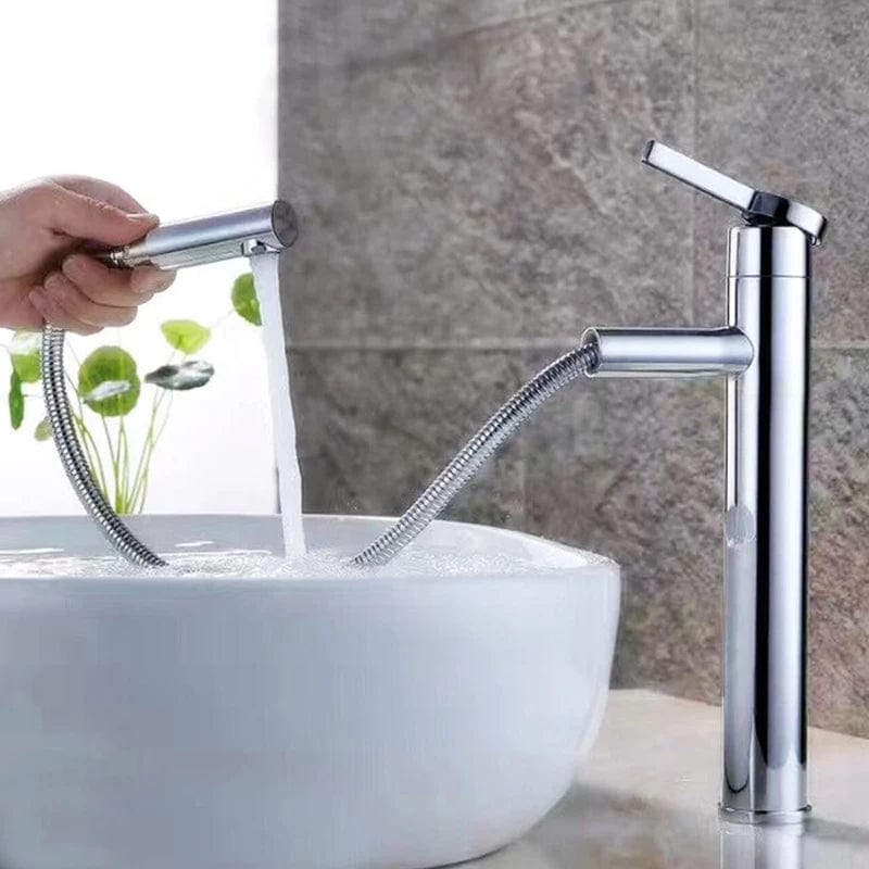Chrome Mitigeur Lavabo Douchette Mitigeo