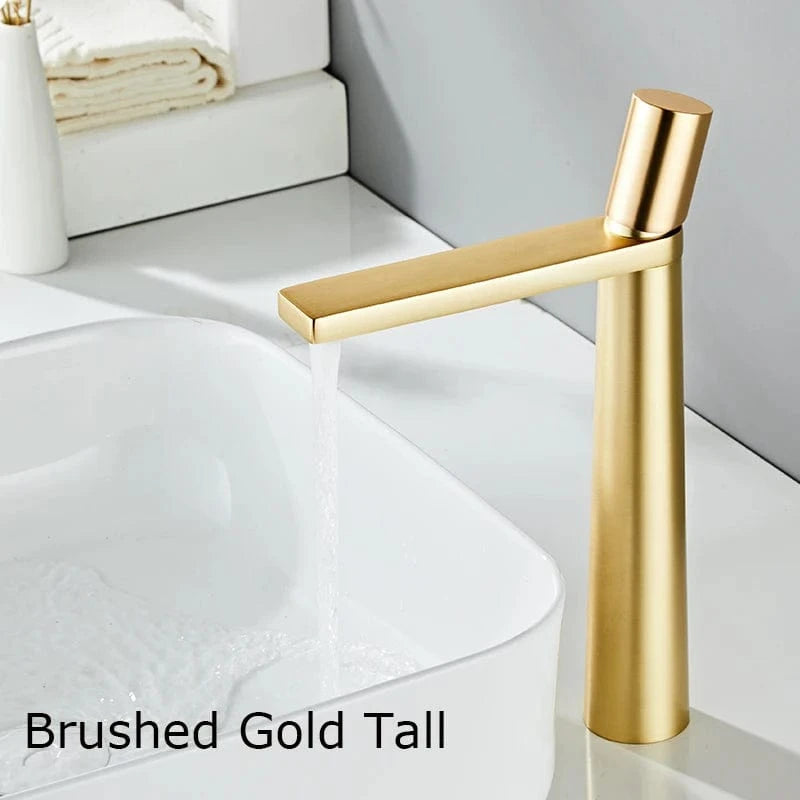 Or Brossé Vasque Mitigeur Lavabo Laiton Brossé Mitigeo