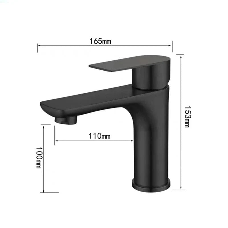 Mitigeur Lavabo Noir Mat Mitigeo