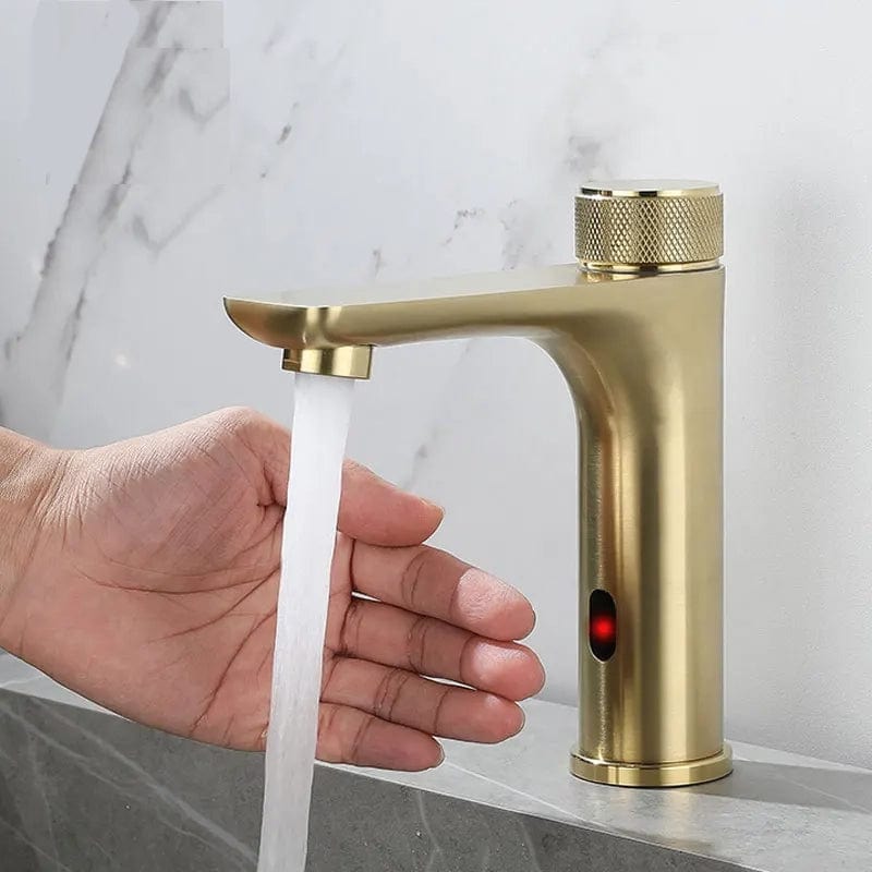 Mitigeur Lavabo Or Brossé Mitigeo