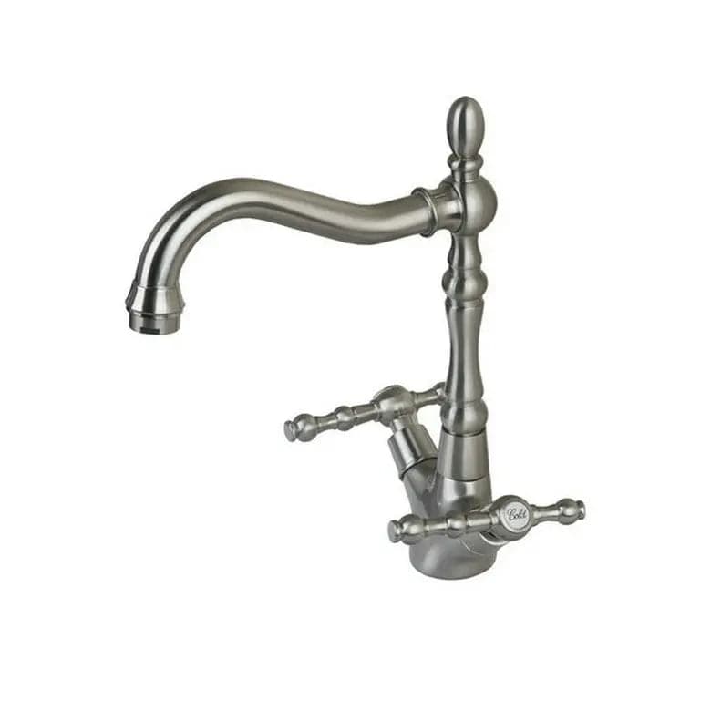 Nickel Brossé 1 Mitigeur Lavabo Retro Mitigeo