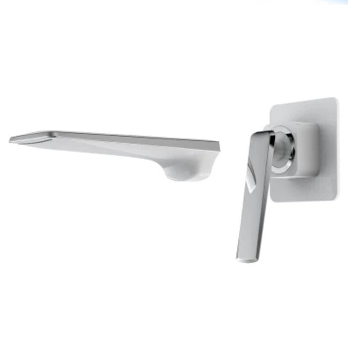 Mitigeo Chromé et Blanc Mitigeur Lavabo Salle de Bain