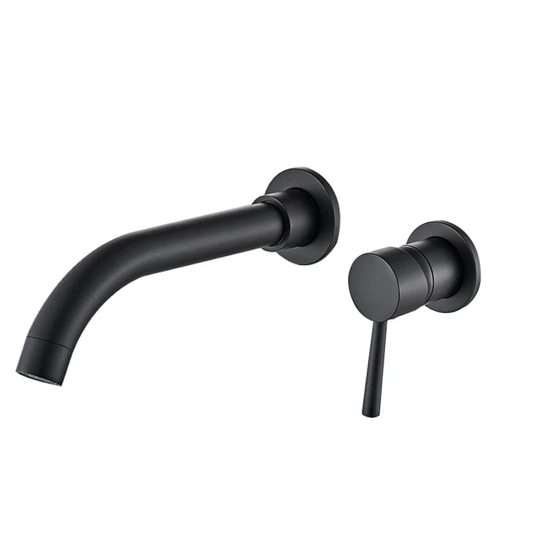 Mitigeo Noir 26 cm Mitigeur Mural Lavabo