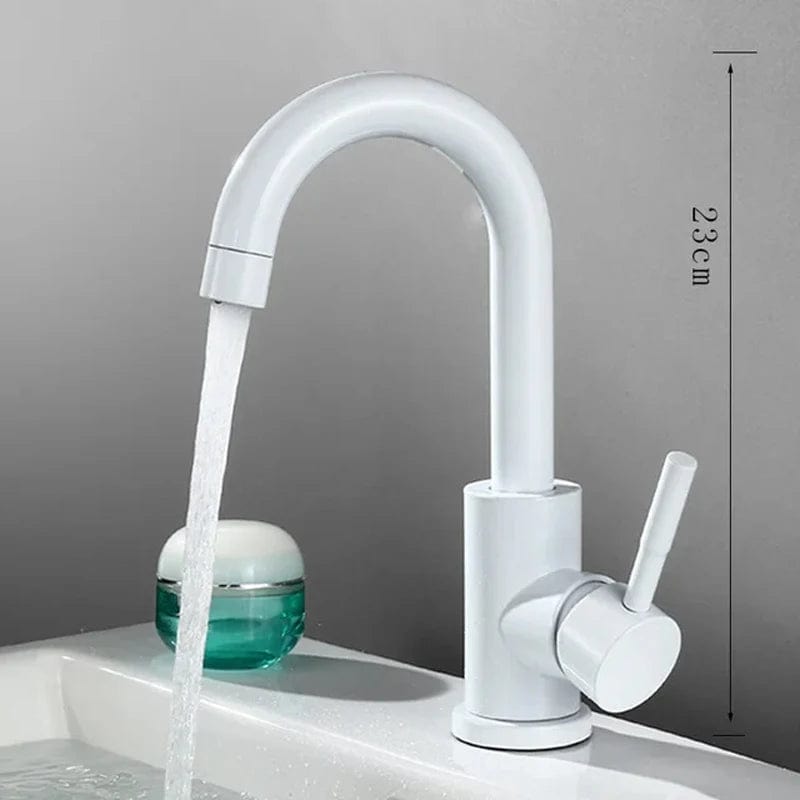 Blanc A Mitigeur Salle de Bain Lavabo Mitigeo