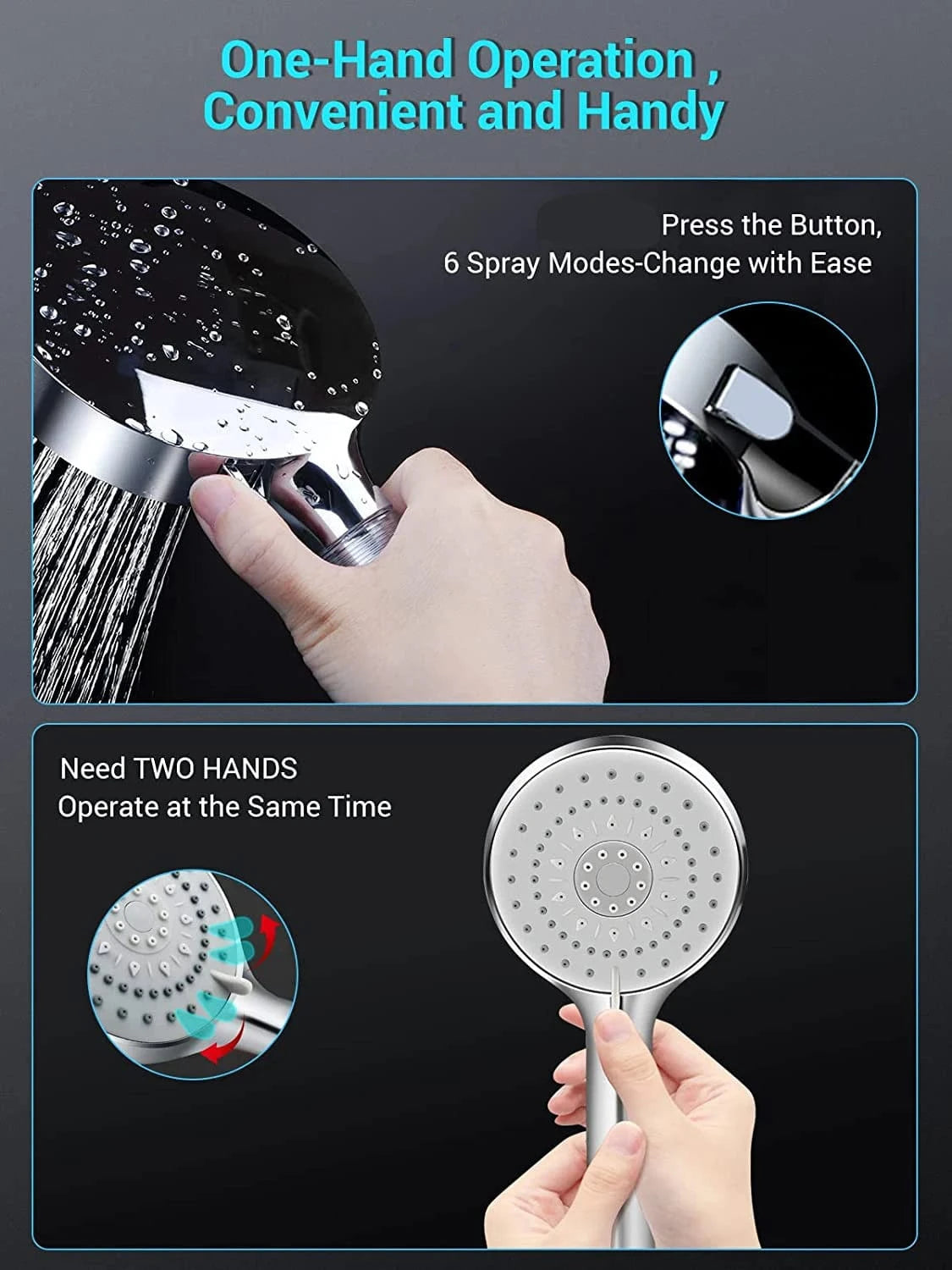 Pommeau de Douche Calcaire Mitigeo