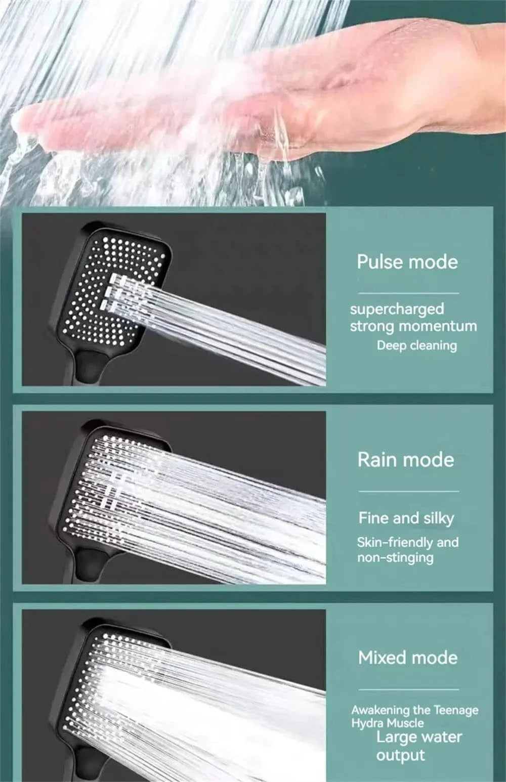 Pommeau de Douche Economiseur d'eau Mitigeo
