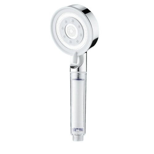 Argent transparent Pommeau de Douche Filtrant Mitigeo